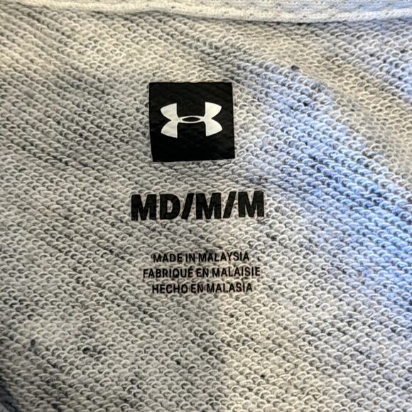 Bundle of 3 Under Armour Women's Terry Sweatshirt, Sports Bra, Shorty Shorts Med - Picture 15 of 16